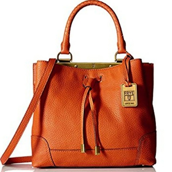 Frye Handbags - NWT! Frye Fay Small Leather Framed Drawstring Bag